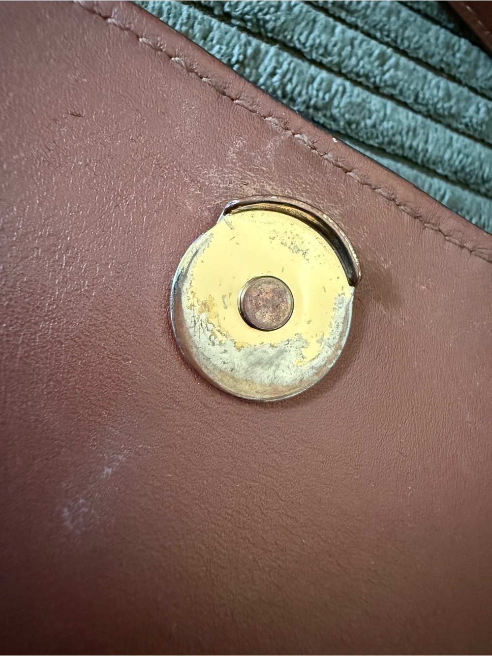 Tory Burch Woven Leather Crossbody Bag in Chestnut Brown | GUC - Picture 12 of 15